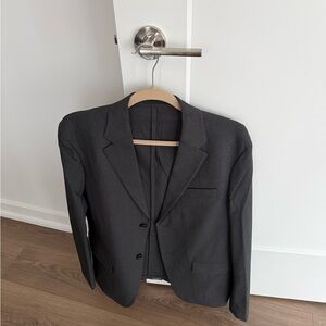 Dark Gray Uniqlo Blazer